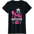 thumbnail image 1 of It's my Birthday T-Shirt Black Large, 1 of 4