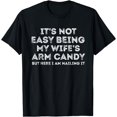 thumbnail image 1 of It's not easy being my wife's little sweetheart, but here I am, male, female, short tee, graphic tee, black, 1 of 4