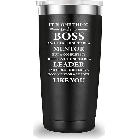 It''s one Thing to Be a Boss Travel Mug Tumbler.Boss Day,Boss Lady,Office Gifrs,Leaving Appreciation Retirement Gifts for Bosses Manager Men Women.(20 oz Black)