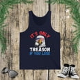 thumbnail image 1 of It's only treason if you lose funny American bald Eagle Jersey Tank, 1 of 2
