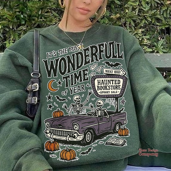 It’s the Most Wonderful Time of the Year Halloween Sweatshirt, Funny Vintage Halloween Tee, Retro Spooky Season Shirt Design for October Lovers