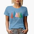 thumbnail image 1 of It's the Most Wonderful Time of the Year with Christmas Trees Art Merch Gift, Baby Blue T-Shirt, 2XL, 1 of 5
