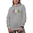 thumbnail image 1 of It's the Most Wonderful Time of the Year with Christmas Trees Art Merch Gift, Heather Grey Hooded Sweatshirt or Hoodie, Large, 1 of 5