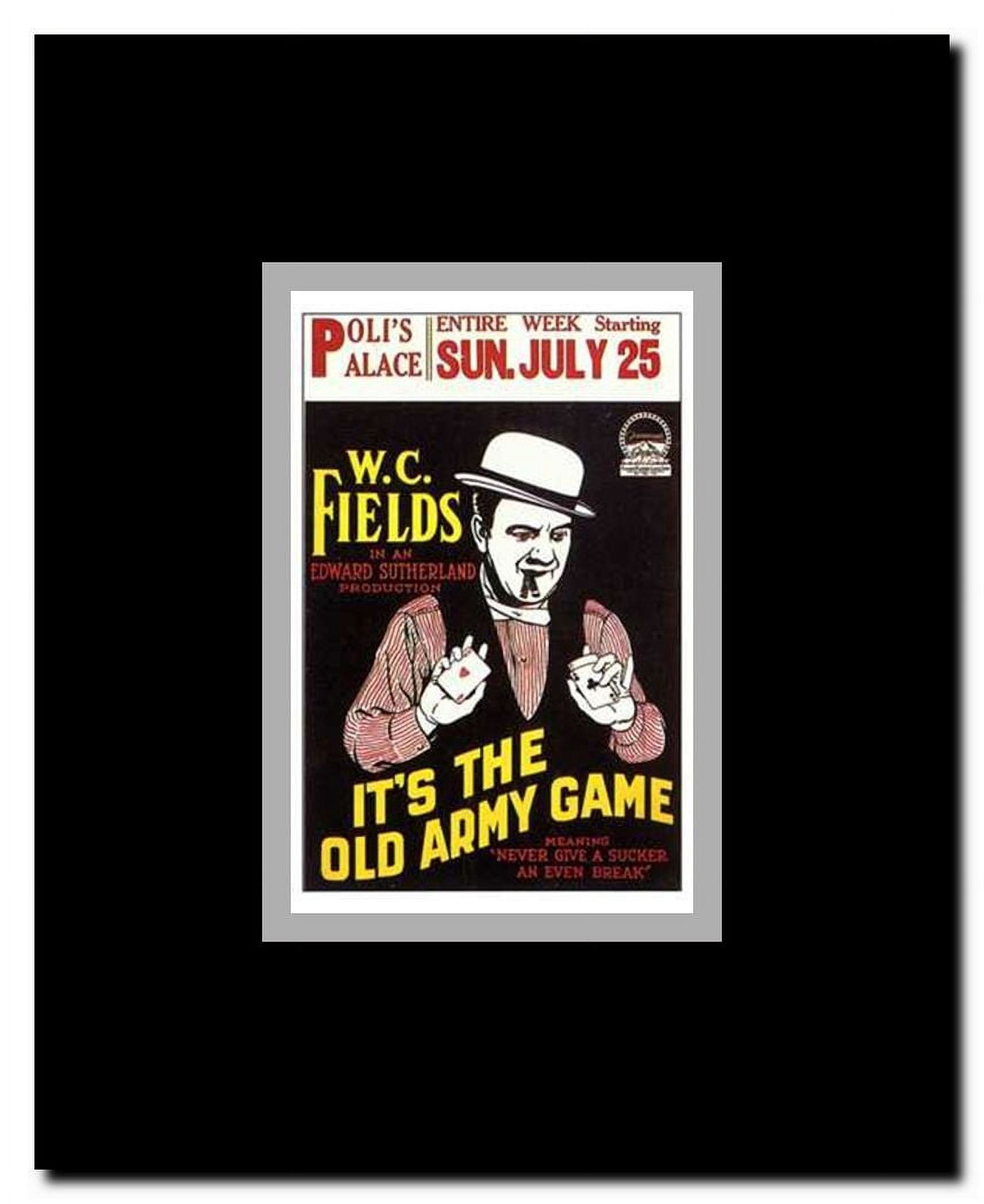 It's the Old Army Game Framed Movie Poster