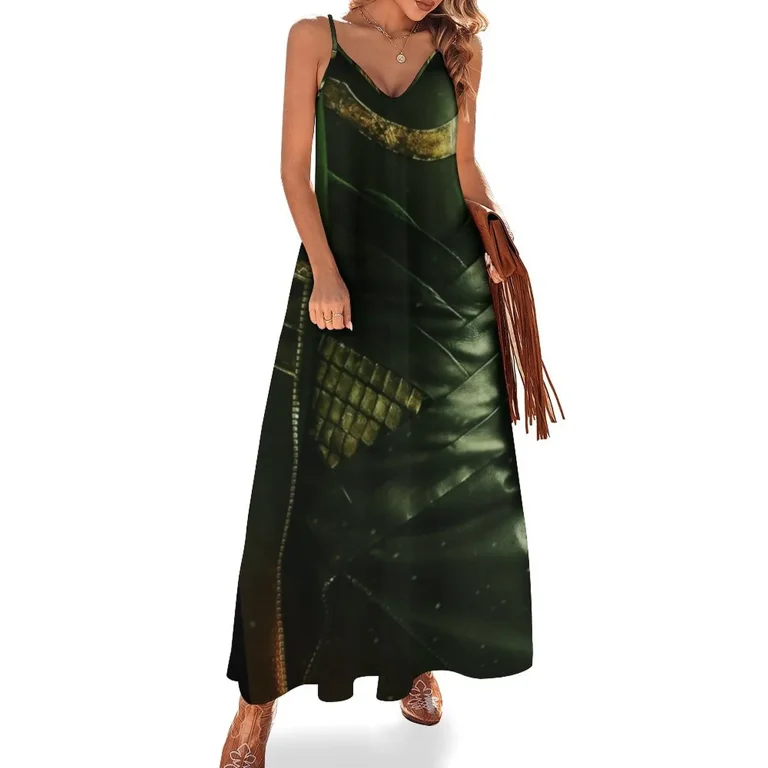 It s tricky looking good in green Sleeveless Dress Casual dresses beach dresses luxury evening dresses 2024 Women s dress Walmart