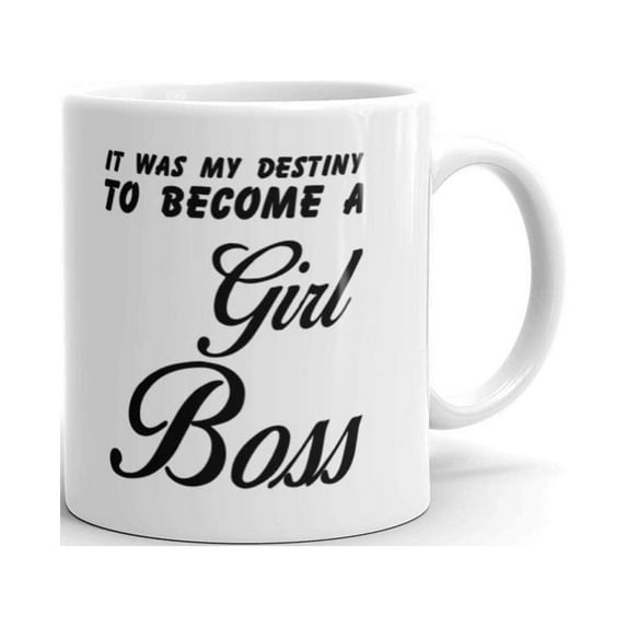 It was my Destiny to Become a Girl Boss Coffee Ceramic Office Work Gifts Mug 11oz