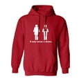 thumbnail image 1 of It was never a dress. Adult Hooded Sweatshirt, 1 of 1