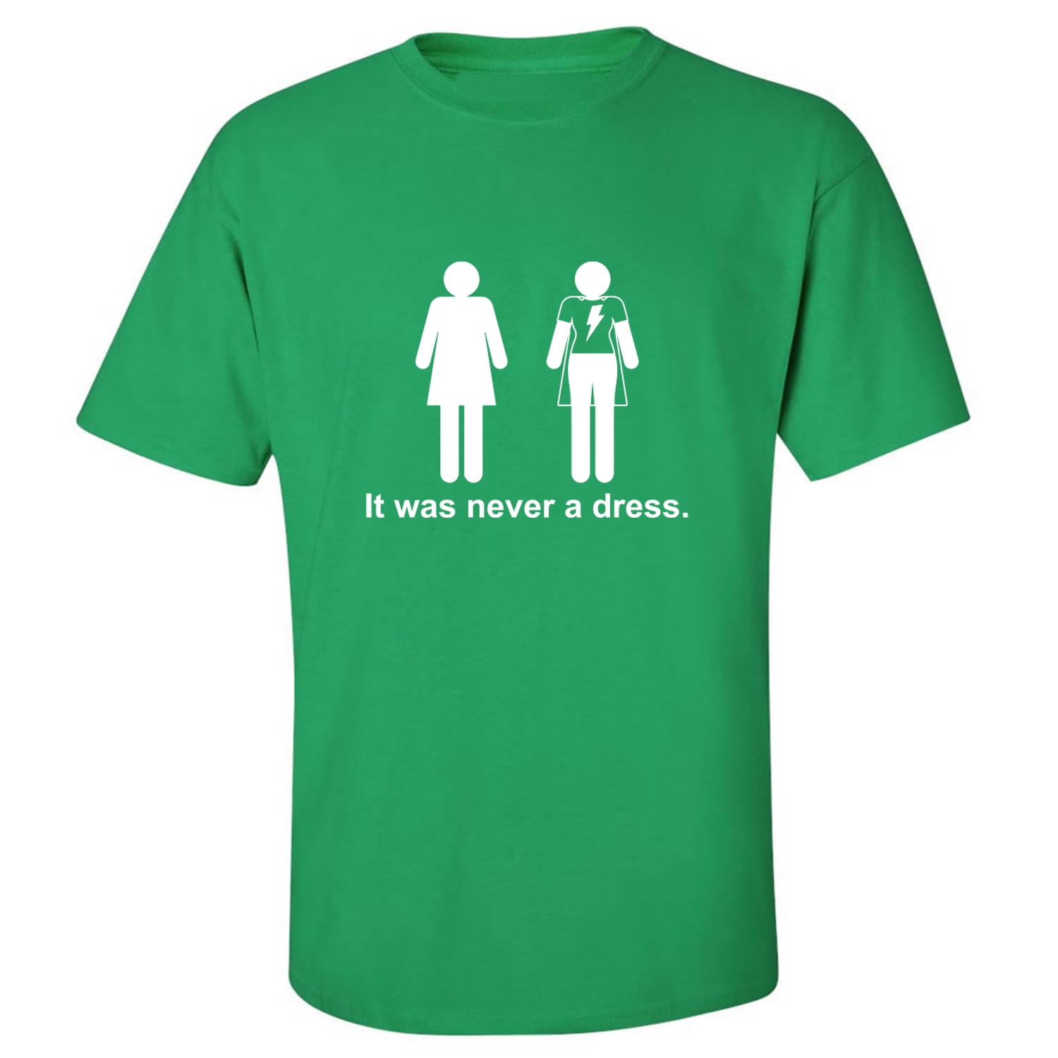 it was never a dress t shirt It was never a dress. Adult Short Sleeve T-shirt