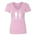 thumbnail image 1 of It was never a dress. Womens V-Neck T-Shirt, 1 of 3