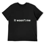 TMANI It wasn't me T-Shirt Black Small