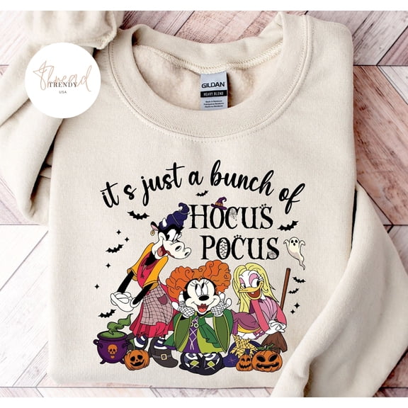 It39s Just A Bunch Of Hocus Pocus T-shirt Mickey And Friends Halloween Sweater Disney Hall