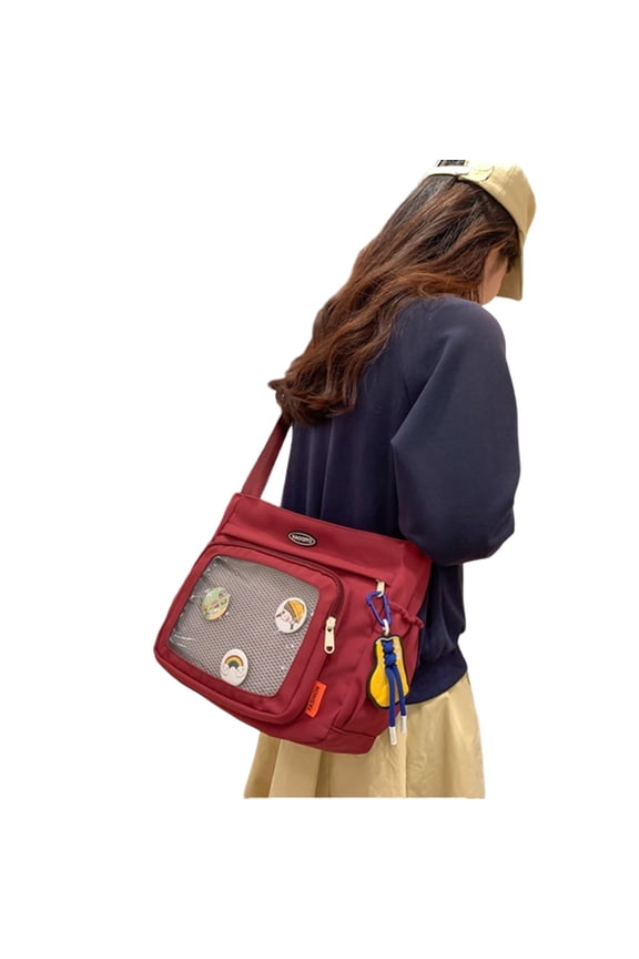 Ita Bag Crossbody Handbags Cute Shoulder Bag Pin Display Messengers Japanese School Bag Handbag for Everyday Use