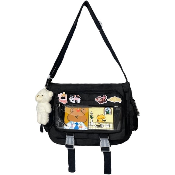 Ita Bag Japanese Messenger Bags Kawaii body Bag Anime Purse With Cute Pins Y2k For Women Men