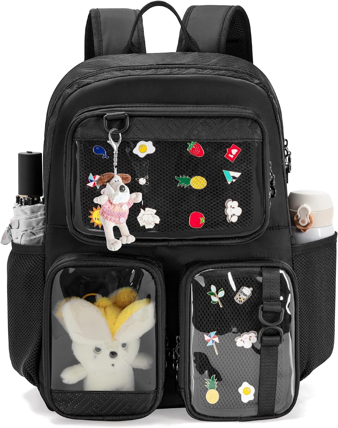 Ita Bag Pin Display Backpack With Insert, Kawaii Aesthetic Backpack