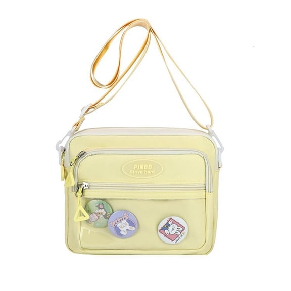 Ita Bag Shoulder Crossbody Bags With Clear Badge Display For Fashion Youth