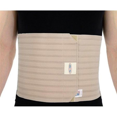 Ita-Med I AB-309 M S B 9 in. Mens Breathable Elastic Abdominal Binder, Beige - Small