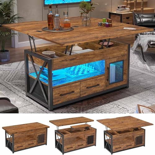 Itaar 40" Lift Top Coffee Table, 4 in 1 Coffee Tables with Storage ...
