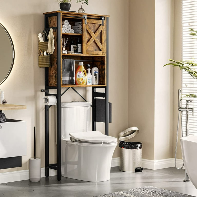 Freestanding Over-the-Toilet Storage 17 Stories Finish: Vintage Brown