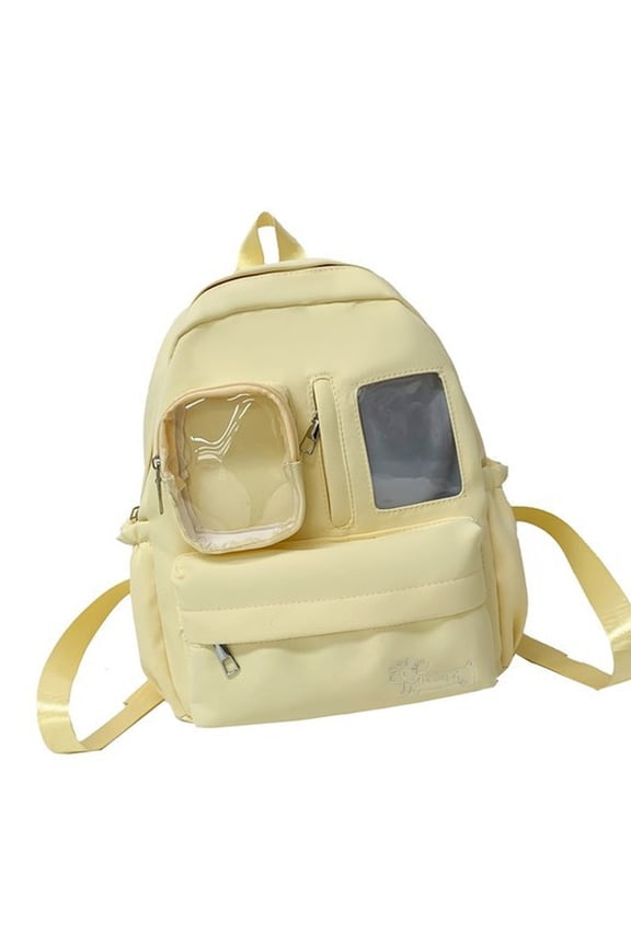 Itabag Backpacks Purse,Clear Shoulder Bag Clear Pin Display Daypack Travel Bags