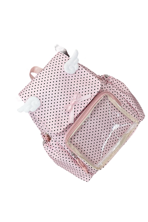 Itabag Backpacks with Insert Pins Display Backpacks Collector Bag for Cosplay Transparency Daypack Travel Bags