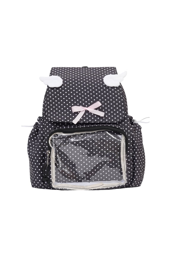 Itabag Backpacks with Insert Pins Display Backpacks Collector Bag for Cosplay Transparency Daypack Travel Bags