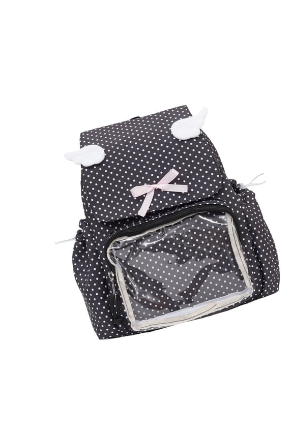 Itabag Backpacks with Insert Pins Display Backpacks Collector Bag for Cosplay Transparency Daypack Travel Bags