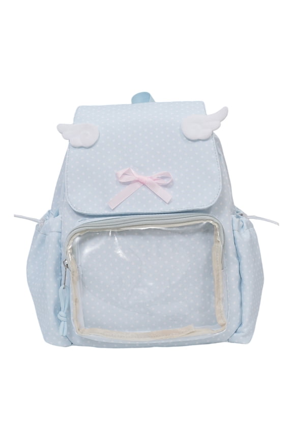 Itabag Backpacks with Insert Pins Display Backpacks Collector Bag for Cosplay Transparency Daypack Travel Bags