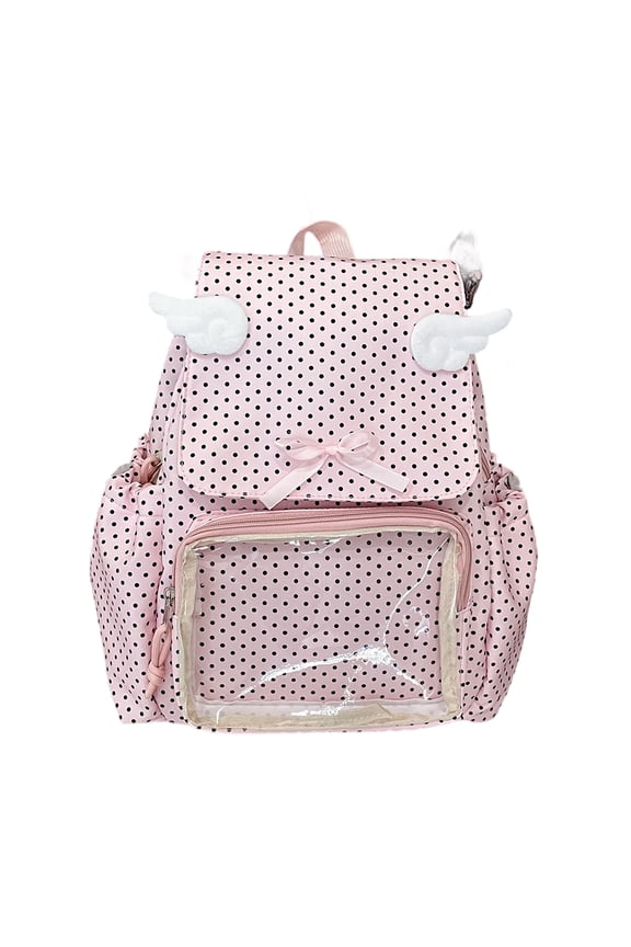 Itabag Backpacks with Insert Pins Display Backpacks Collector Bag for Cosplay Transparency Daypack Travel Bags