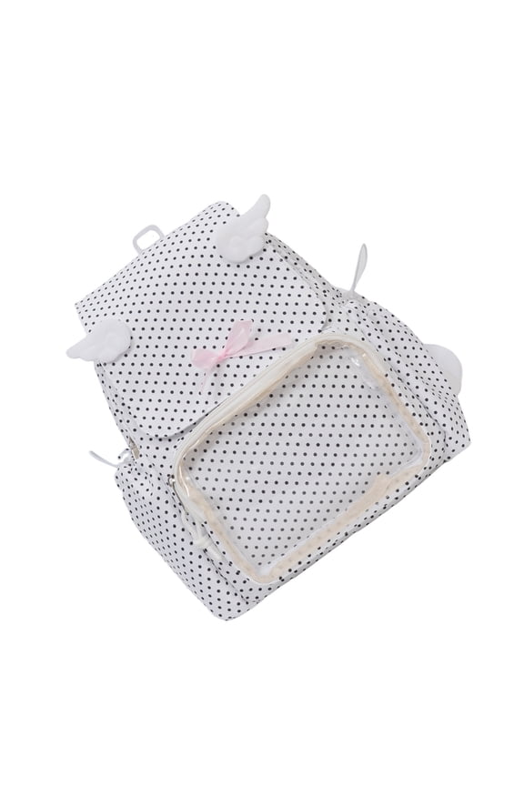 Itabag Clear Backpack with Insert Pins Display for Anime Cosplay School Travel Daypack Handbag
