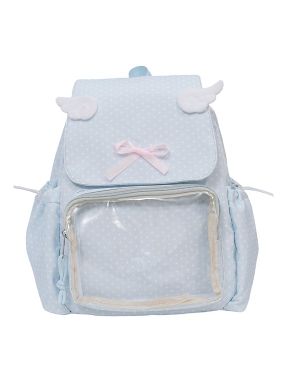 Itabag Pins Display Backpacks with Insert,Lovely Aesthetic Backpack for Cosplay School Itabag Backpacks Daypack