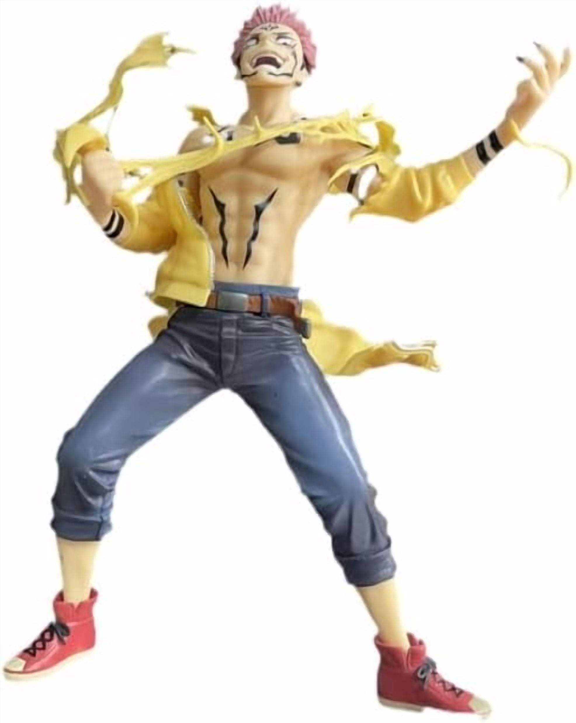 Itadori Yuji Figure Standing Crazy Itadori Yuji Action Figures 27cm/10.6inch Handmade Cosplay PVC Statues Collectible Souvenirs for Anime Fans Gifts