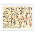 thumbnail image 1 of Itahana Station (Detail) - from Sixty-nine Stations of Kiso Road - Vintage Japanese Ukiyo-e Woodblock Print by Hiroshige, Eisen c.1800s - Fine Art Rolled Canvas Print 20in x 26in, 1 of 4