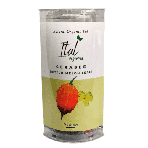 Ital Organics 100% Organic Cerasee (Bitter Melon leaf) Tea, 14 Tea Bags
