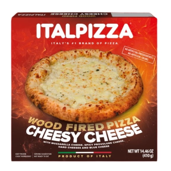 Italpizza Wood Fired Cheesy Cheese Frozen Pizza, 14.46 oz Product of Italy