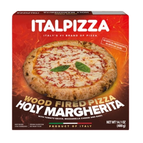 Italpizza Wood Fired Holy Margherita Frozen Pizza, 14.1 oz Product of Italy