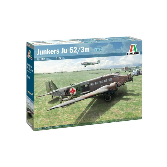 Italeri 0102 Junkers Ju 52/3M 1/72 Scale Plastic Model Kit