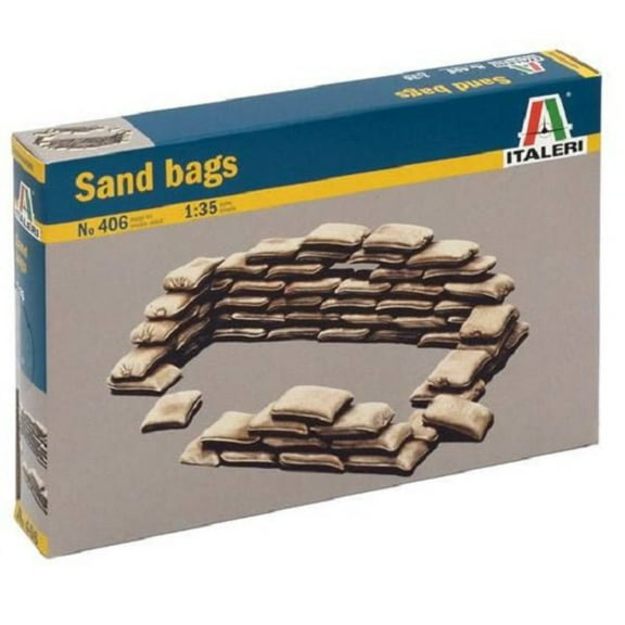 Italeri 0406 Sandbags 1/35 Scale Plastic Model Kit