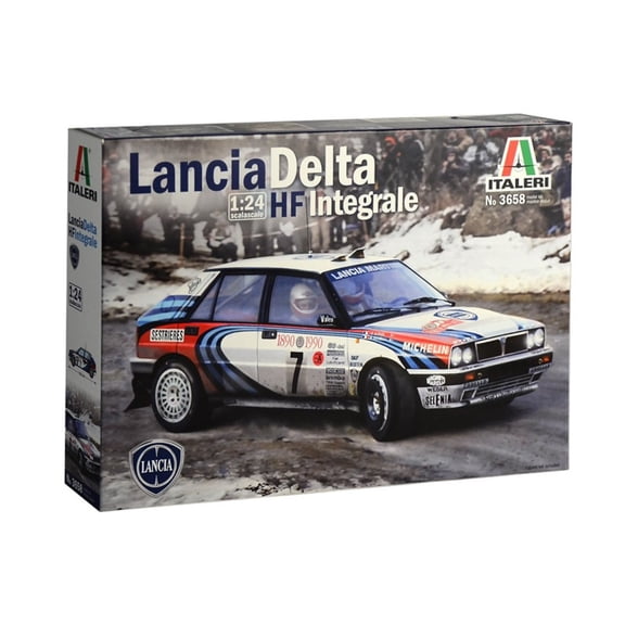Italeri 1/24 Lancia Delta HF Integrale 1990 Monte Carlo Rally Model Car It3658