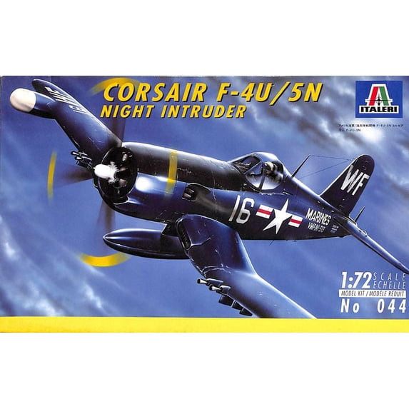 Italeri 1:72 Corsair F-4U/5N Night Intruder Plastic Aircraft Model Kit #044
