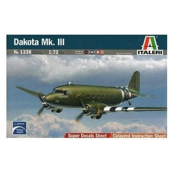 Italeri 1338 WWII British Dakota Mk. III 1/72 Scale Plastic Model Kit