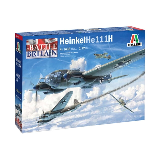 Italeri Heinkel He 111H-6 Modellbyggsats 1:72 | Köp på (660619752 Italeri Heinkel He 111H-6 Modellbyggsats 1:72 | Köp på (660619752