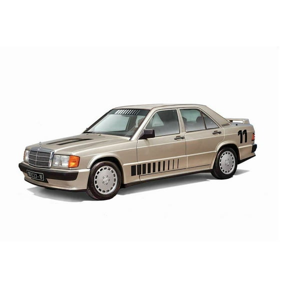 Italeri 3624 1:24 Mercedes-Benz 190E-Standing Model Making, Crafts, Hobby, Gluing, Plastic, Detailed Construction Kit, Multicoloured