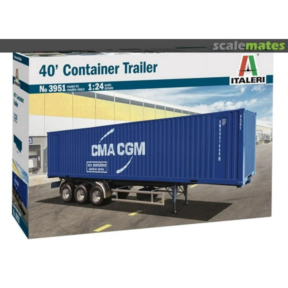 Italeri 3951 1:24 CMA CGM 40' Container Trailer Plastic Model Kit
