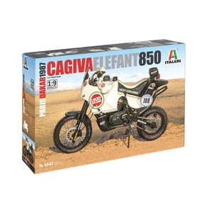 Italeri 4643S 3653S 1:9 Cagiva Elephant 850 Winner 1987, Building, Standing Model Making, Crafts, Hobby, Gluing, Plastic Construction Kit, Detailed, White