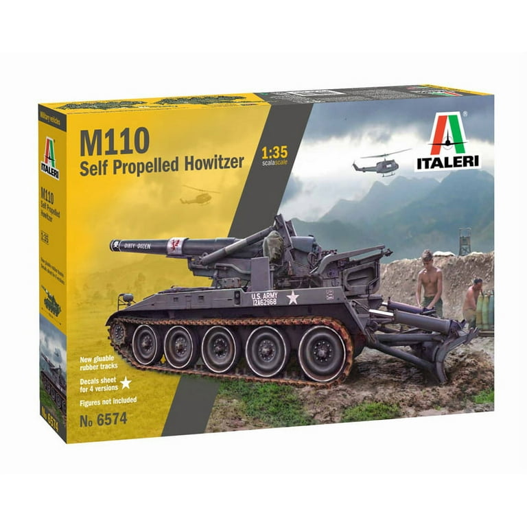 Italeri 6574 M110 Self-Propelled Howitzer 1/35 Scale Plastic Model Kit