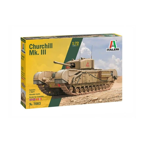 Italeri 7083 WWII British Churchill Mk. III 1/72 Scale Plastic Model Kit