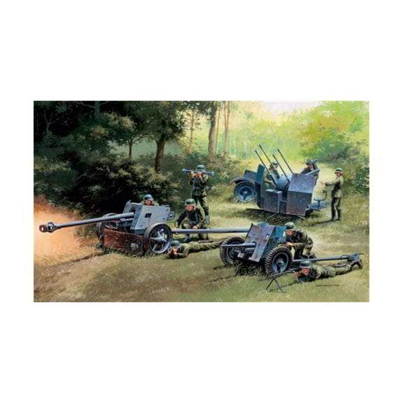 Italeri - German Guns Pak35pak40flak38 1:72