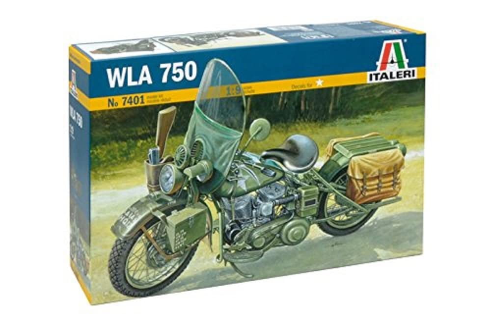 Italeri WLA 750 7401 1/9 ハーレー軍用バイク プラモデル Italeri Harley Davidson WLA 750 WWII Military Motorcycle 1:9 Scale