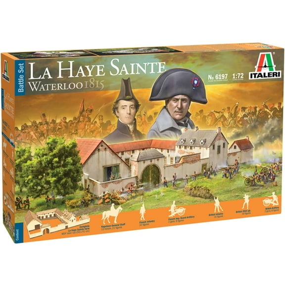 Italeri IT6197 1/72 Napoleon The Last Decision Battle of Waterloo 1815 La Ei Sante Diorama Set Plastic Model