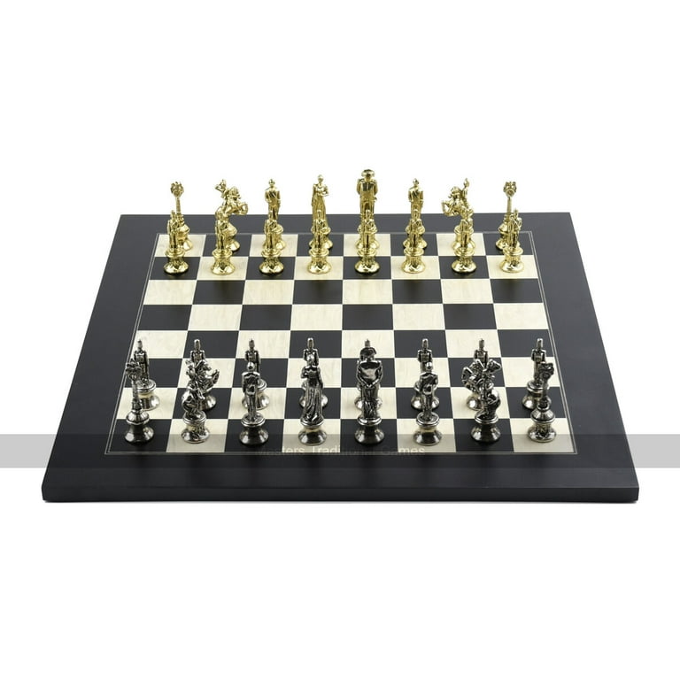 その他 Golden Checkmate (85) Italfama Napoleon Metal Chess Set - Board not included - Walmart.com